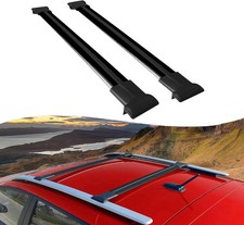 Roof Rack Cross Bars for Vw Tiguan R-Line 5N Suv 2020+ Roof Bars 2 Pcs Black