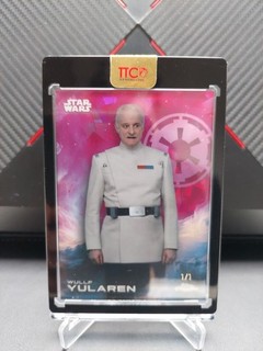 Topps Cromo Zafiro Star Wars 2025 Wullf Yularen Paparacha Numerado 1 de 1