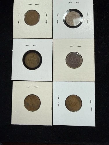 6 Lincoln Wheat Pennies 1921 S,1922 D,1923 S, 1928 S, 1931 D, 1932 D (VG-VF) #26