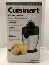 Cusinart CCJ-100 Citrus Juicer Brushed Stainless Steel Series Drip Proof NIB