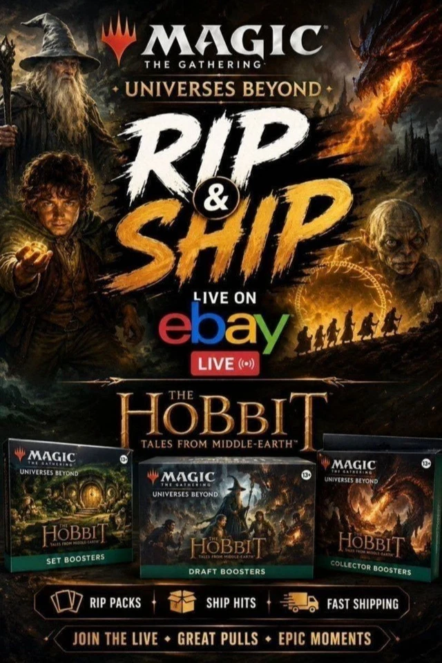 Sbusto Magic The Gathering Lo Hobbit play boosters, collector e altro