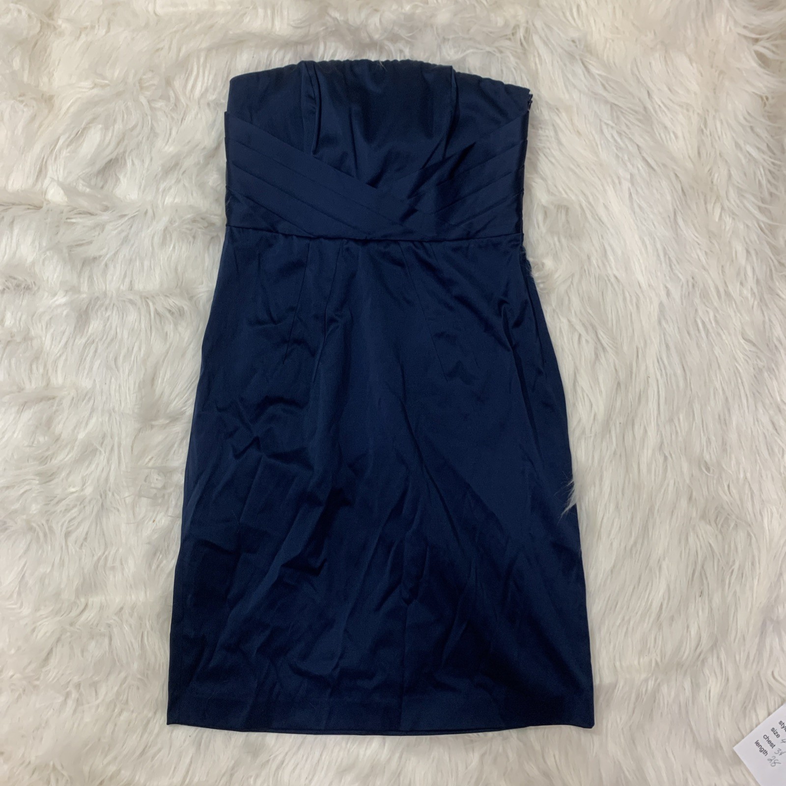 Banana Republic navy strapless sheath dress size 4