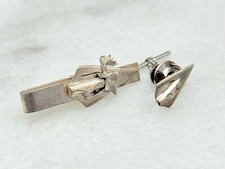 Fred Bear Archery Vintage Sterling Silver Deer Tie Clip, SID BELL ORIGINAL