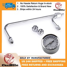 Dual Feed Fuel Line 0-15 Psi Fuel Pressure Gauge Carburetor For Holley 4150 Us Dual Feed Fuel Line 0-15 Psi Fuel Pressure Gauge Carburetor For Holley 4150 Us