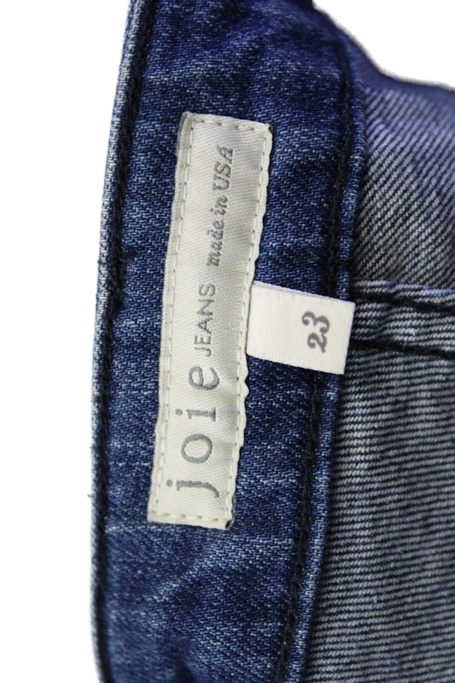 Joie Womens Cotton Side Striped Medium Washed Distressed Jeans Blue Size 23 - Image 3 of 4