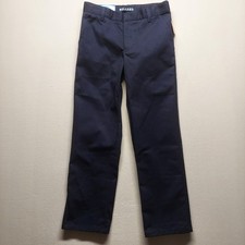 NWT KIDS FRENCH TOAST Uniform Navy Adjustable Waist Relaxed-Fit Twill Pants 10