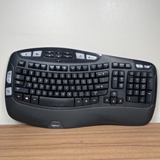 Logitech K350 Wireless Wave Keyboard Ergonomi...