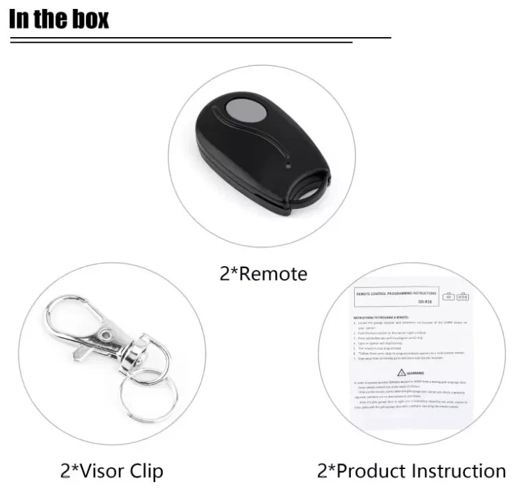 2pcs Garage Door Remotes control for Linear Megacode MCT-3 DNT00089 318MHz - Image 2 of 4