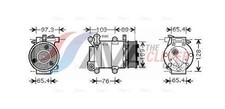 Kompressor Klimaanlage AVA Clever Choice FDAK391 für MAX FORD FOCUS 12V DM2 2
