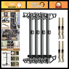 Lightweight Aluminum Climbing Sticks - Non-Slip Hunting Steps, Collapsible Ladde