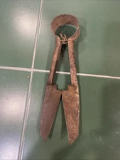 Vtg 10” Garden Shears Pruners Clippers Sheep Hair Trimming Antique Metal Cutters