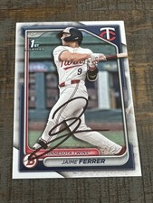 2024 Bowman 1st Jaime Ferrer Autograph Signed Team Card Twins Auto