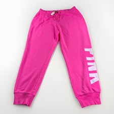 PINK Victoria s Secret Hot Pink Large Relaxed Jogger Sweatpants Pants Women