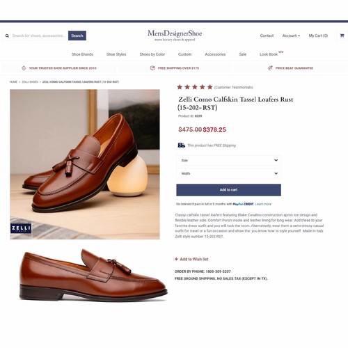 * Nuevo en caja * Mocasín italiano Nordstrom ZELLI Italia Como 11,5 M $475 * añadir árboles de $15 - Imagen 3 de 18