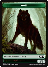 4x Wolf Token (008/012) MTG Core Set 2020 (M20) NM Magic Regular