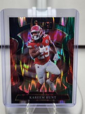 🐵 Kareem Hunt Black Green Shock 2025 Select Prizm Concourse Kansas City Chiefs