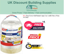 60 x Tesa Cover with Painter's tape 2 in 1 refill 33m x 55cm 18.15m2