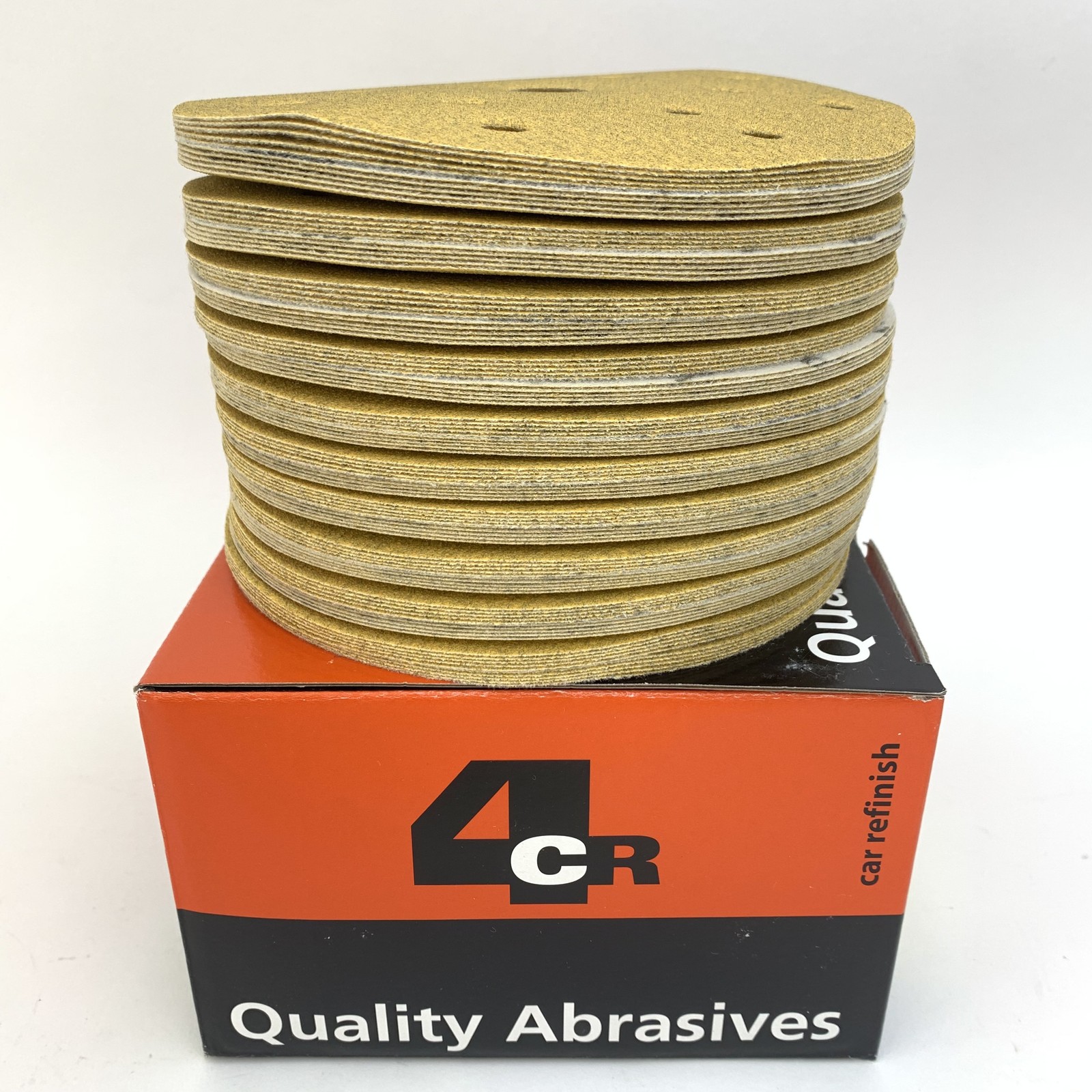 P120 grit 150mm 15-Hole Sanding Discs Pack Of 100 Abrasive Discs Hook & Loop