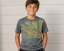 Adidas Aeroready Grey Shirt Boys L 14- 16 Size Large
