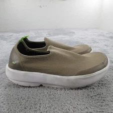 Oofos OOmg Low Shoes Womens Size 9 Tan Slip On Recovery Walking Comfort Casual