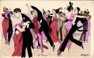Künstler Ak Xavier, S., Tango, Tanzende Menschen - 11498667