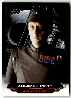 Topps Star Wars Galactic Files 2017 No. ROTJ-7 Admiral Piett Black