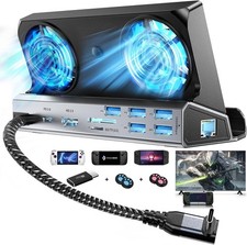 Docking Station For Steam Deck OLED  ROG Ally X Legion Go Dual Cooling Fan