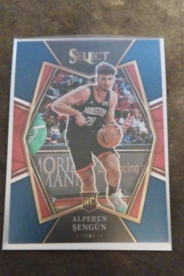 2021-22 Panini Select - Premier Level Alperen Sengun #114 Blue Prizm (RC)