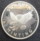 One Troy oz Sunshine Eagle .999 Fine Silver Round from Sunshine Minting (#238)