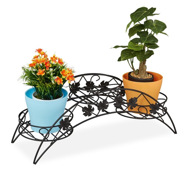 Blumentreppe BlumenstäNder Pflanzentreppe Blumentopfregal Blumenetagere Vintage-image