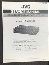 JVC RX-350BK Receiver Service Manual Photocopy