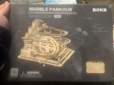 New ROKR Marble Parkour Marble Run LG501 Wood Robotime