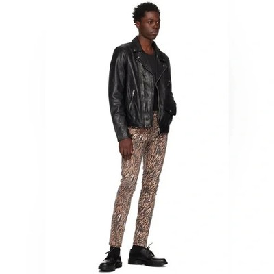 NWT Men's Ksubi Chitch Zoo Slim Tapered Jeans Animal Print Leopard Tiger 30 x 31
