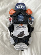 YakTrax Snow Trax Mens L-XL Traction Spikes for Shoes Straps NEW