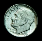 1952 Roosevelt Silver Dime Uncirculated (T196)