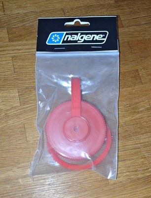 Ersatz-Deckel für Nalgene 1l Weithals-Trinkflasche (63 mm)   rot & neu