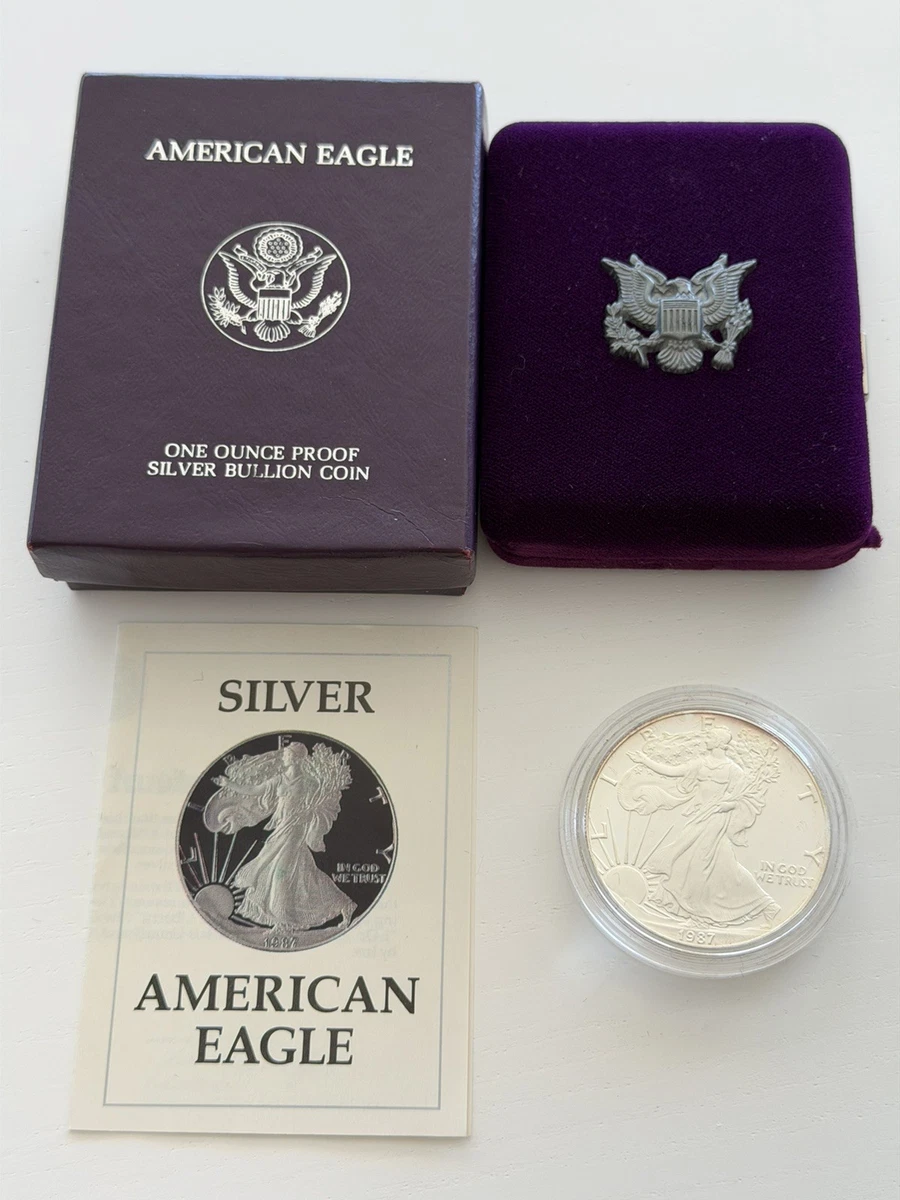 25+ American Eagle Proof 1987 Silver Bullion Coins for sale