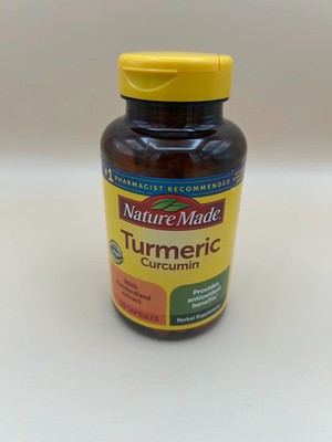 Nature Made Turmeric Curcumin 500 mg Herbal Supplements 120 Capsules - Exp 07/27