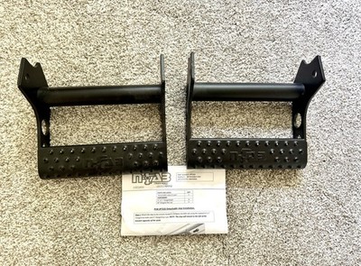 New N-Fab RKR Universal Detachable Step - Pair - Tex. Black JPTS32