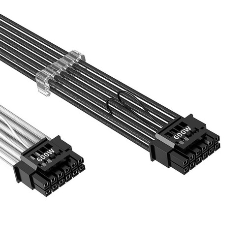 PCIe 5.0 Extension Cable, 16 Pin (12+4) Male to PCIE 5.0 4x8 16 Pin to 4x8 Pin t - Zdjęcie 9 z 23