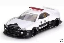 1/64 Nissan Skyline GT-R R34 Kaido Works V2 Police RHD Mini GT