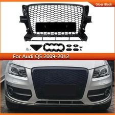 Glossy Black RSQ5 Style Front Bumper Grille Assembly Grill For Audi Q5 2009-2012
