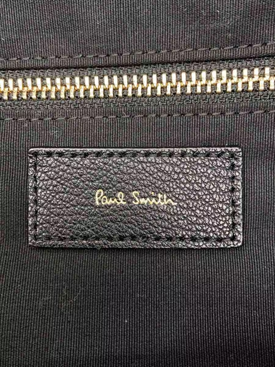 Paul Smith Backpack Leather Black Solid from Japan - image 5