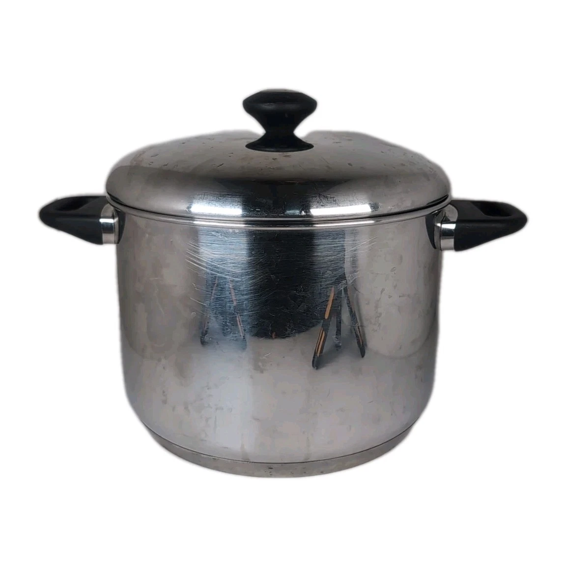Whole Home Stainless Steel 8 Qt Stockpot Saute Fry Pan Roaster With Lid