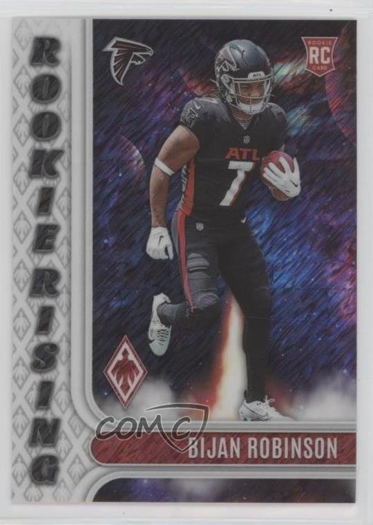 2023 Panini Phoenix Rookie Rising White Shimmer Bijan Robinson #RIS-6 RC 1s8