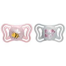 2 Pack PHYSIOFORMA Light Silicone Soacers 6-16 Months Pink Bean