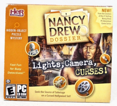 Nancy Drew Dossier: Lights, Camera, Curses! PC Game (Windows XP/Vista) CD-ROM