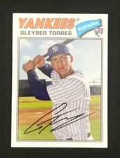 GLEYBOR TORRES 2018 TOPPS ARCHIVES #164 BASE ROOKIE CARD / NEW YORK YANKEES