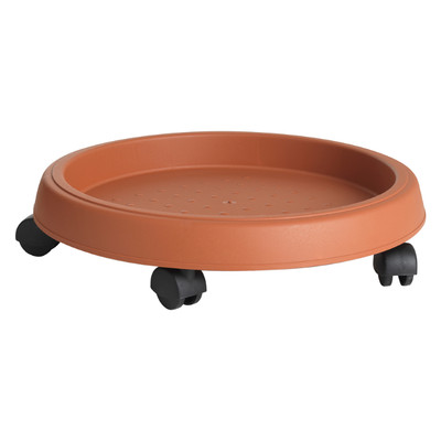 Sottovaso con Ruote Base con Ruote, 41-58CM, con Ruote a 360°, Utilizzato per Vasi da Giardino