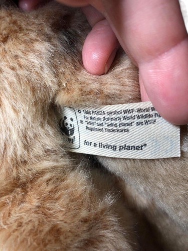 WWF Meerkat Realistic Soft Plush Toy 1986 Vintage Panda World Wide Fund Rare - Picture 9 of 9